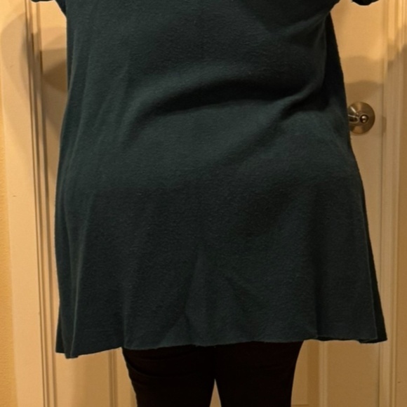 Hooded Open-Front Cardigan — Teal/Peacock - Picture 10 of 12